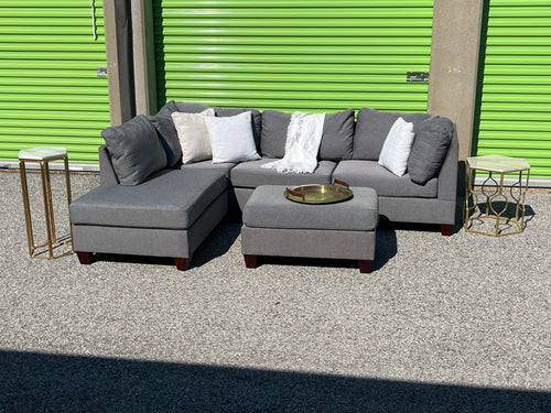 Small 3-Piece Gray Sectional