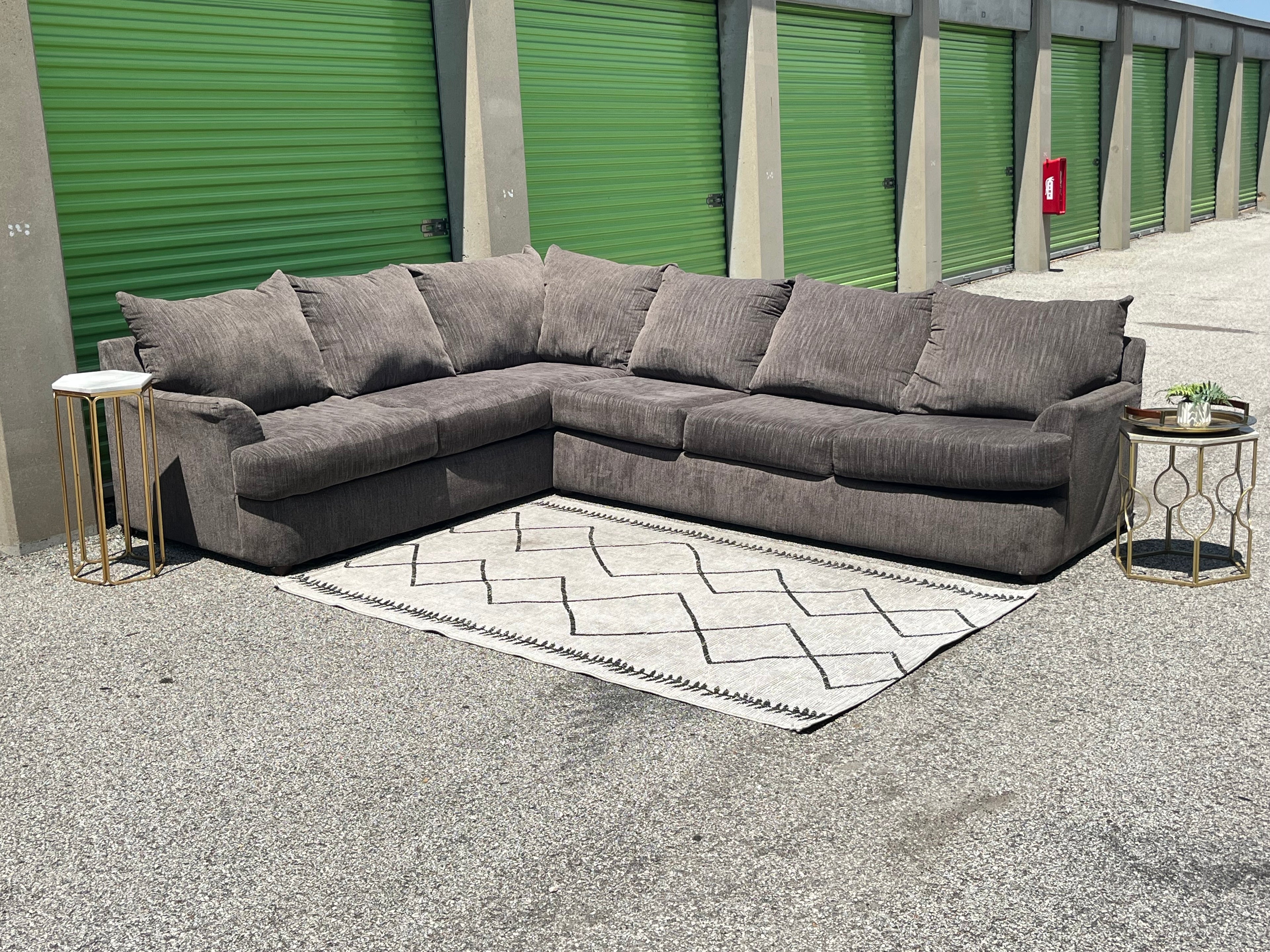 2-Piece Gray Sectional