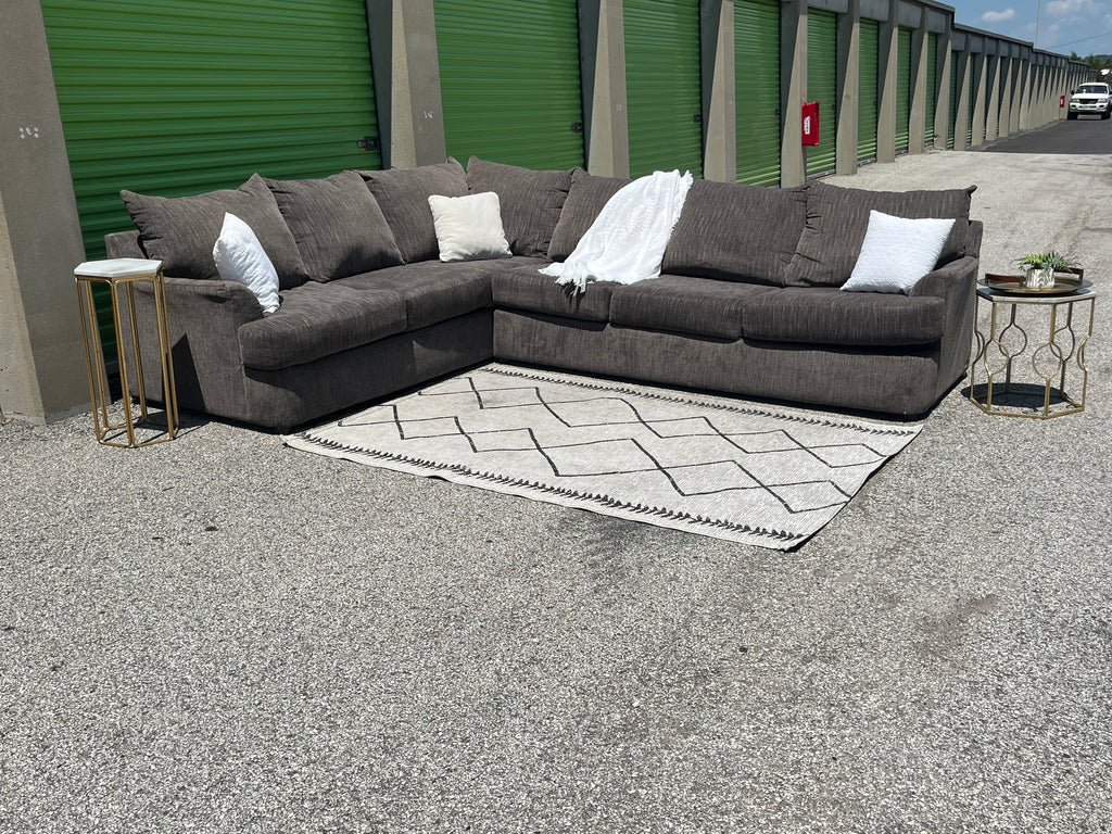 2-Piece Gray Sectional