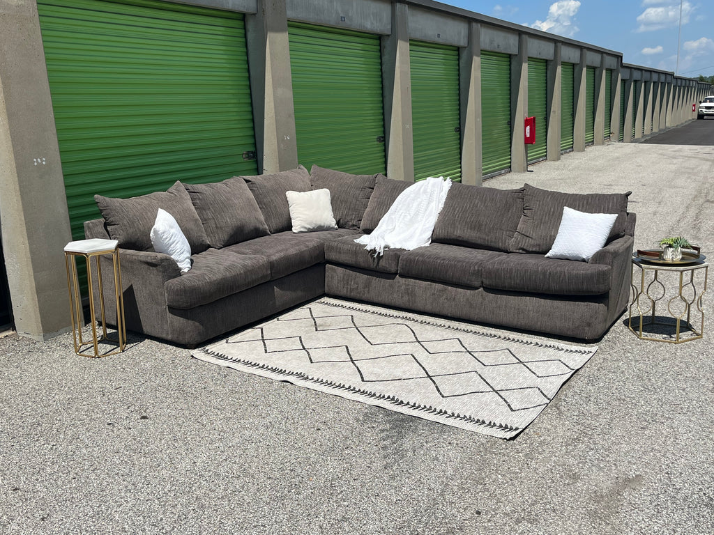 2-Piece Gray Sectional