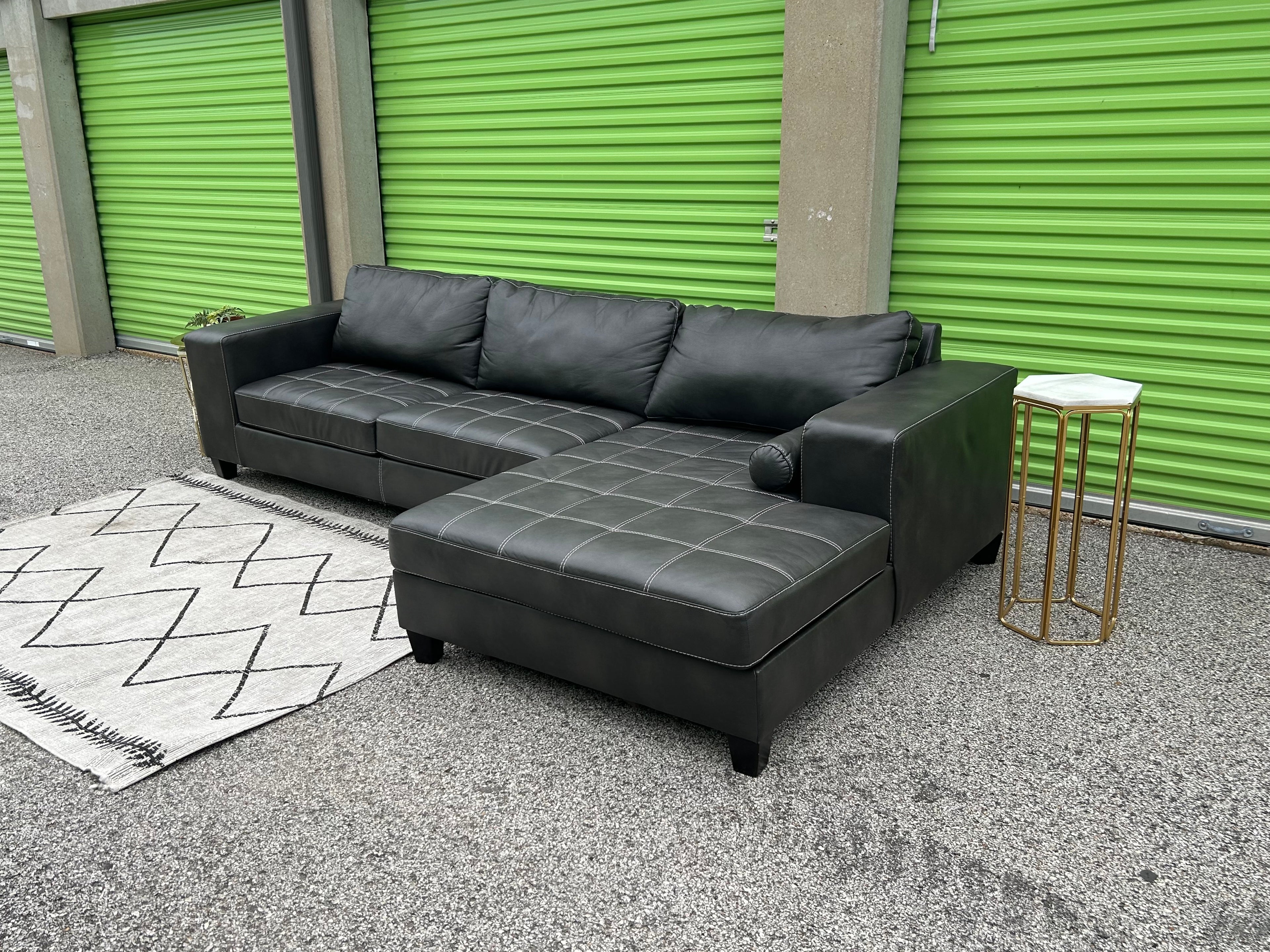 Ashley Faux Leather Sectional