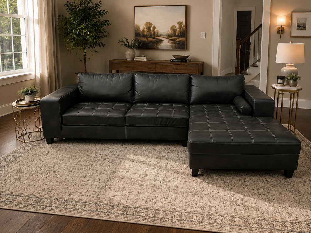 Ashley Faux Leather Sectional