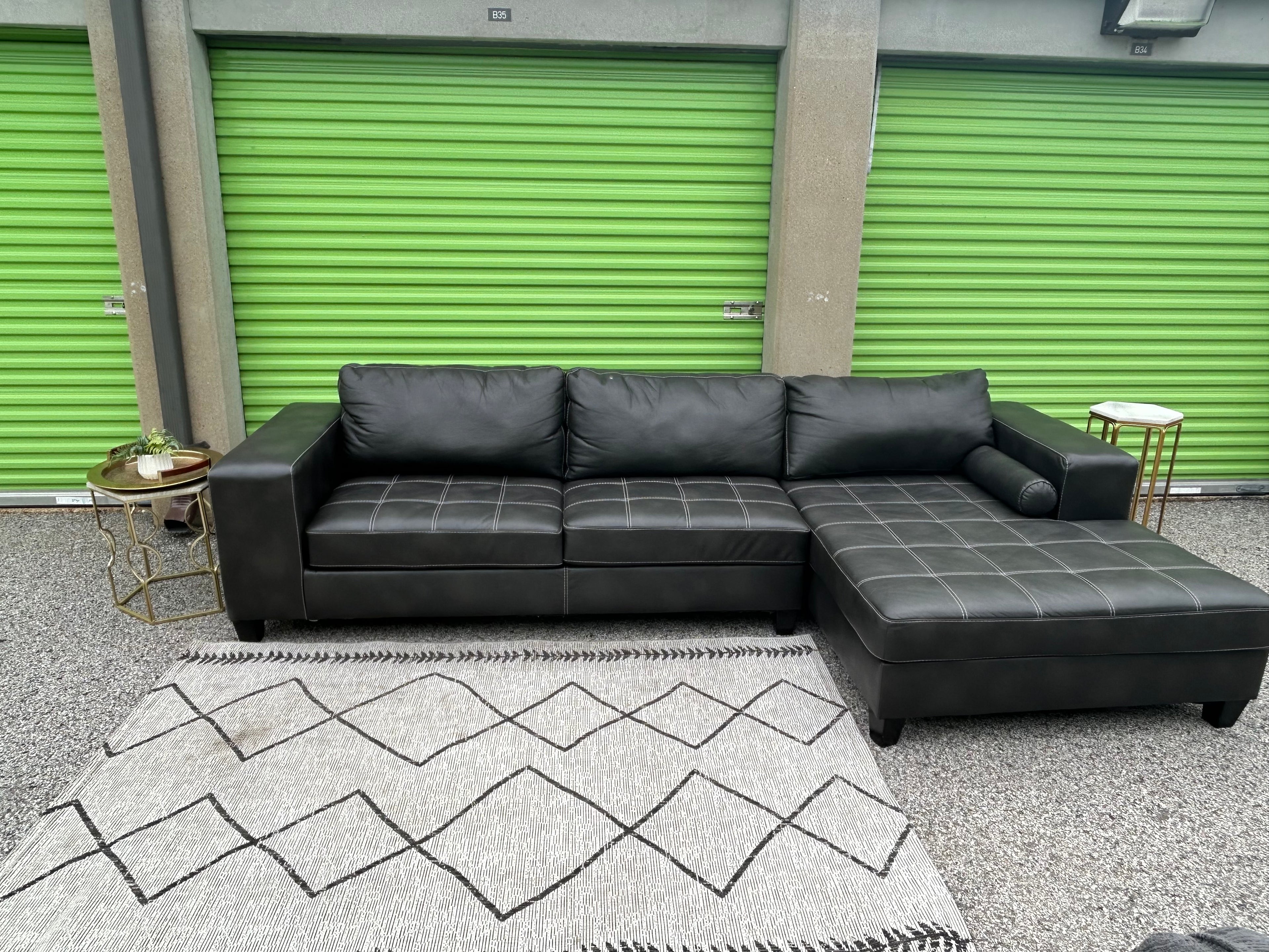 Ashley Faux Leather Sectional