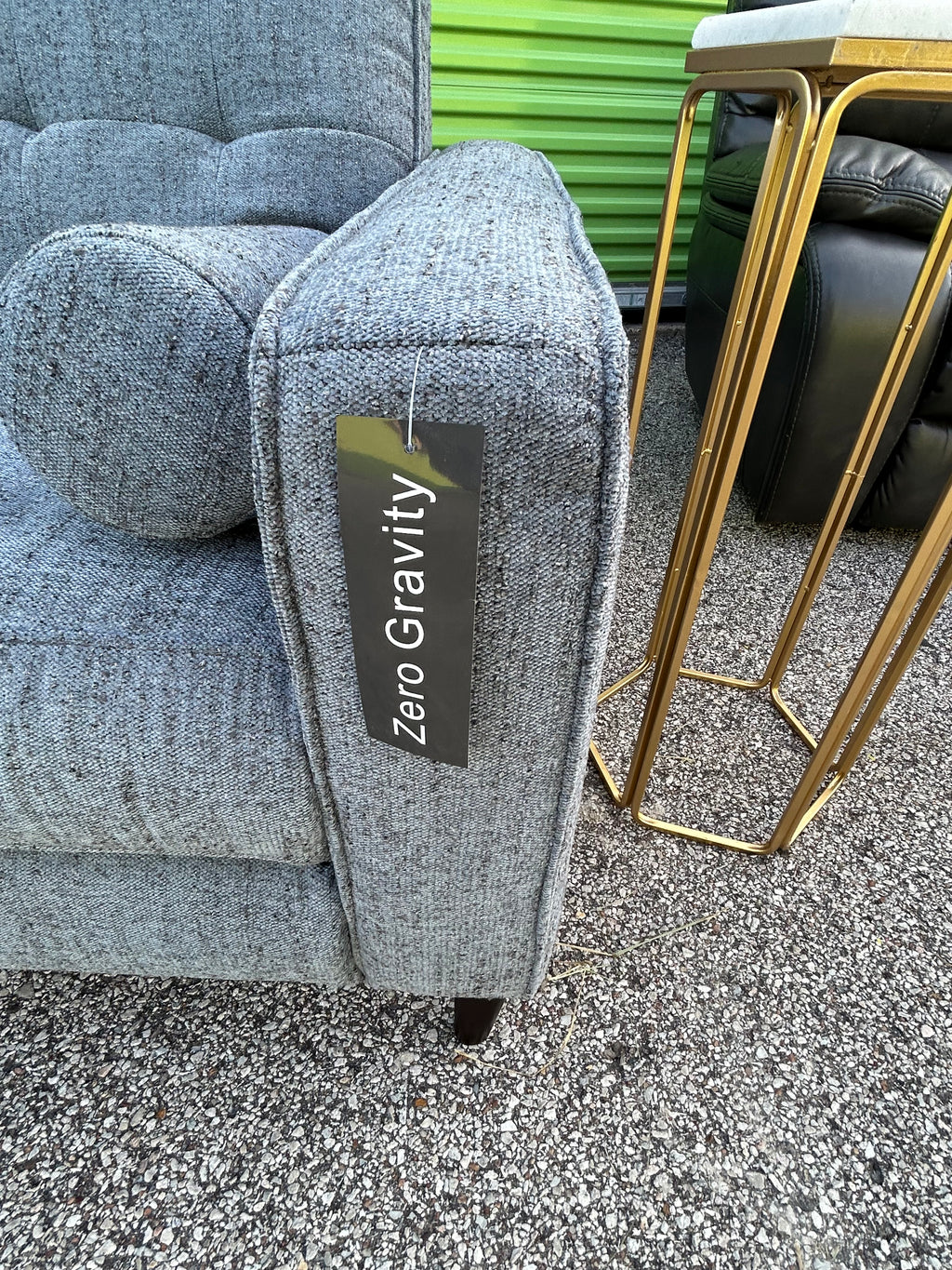 Elliot Pewter 5 Piece Power Sectional