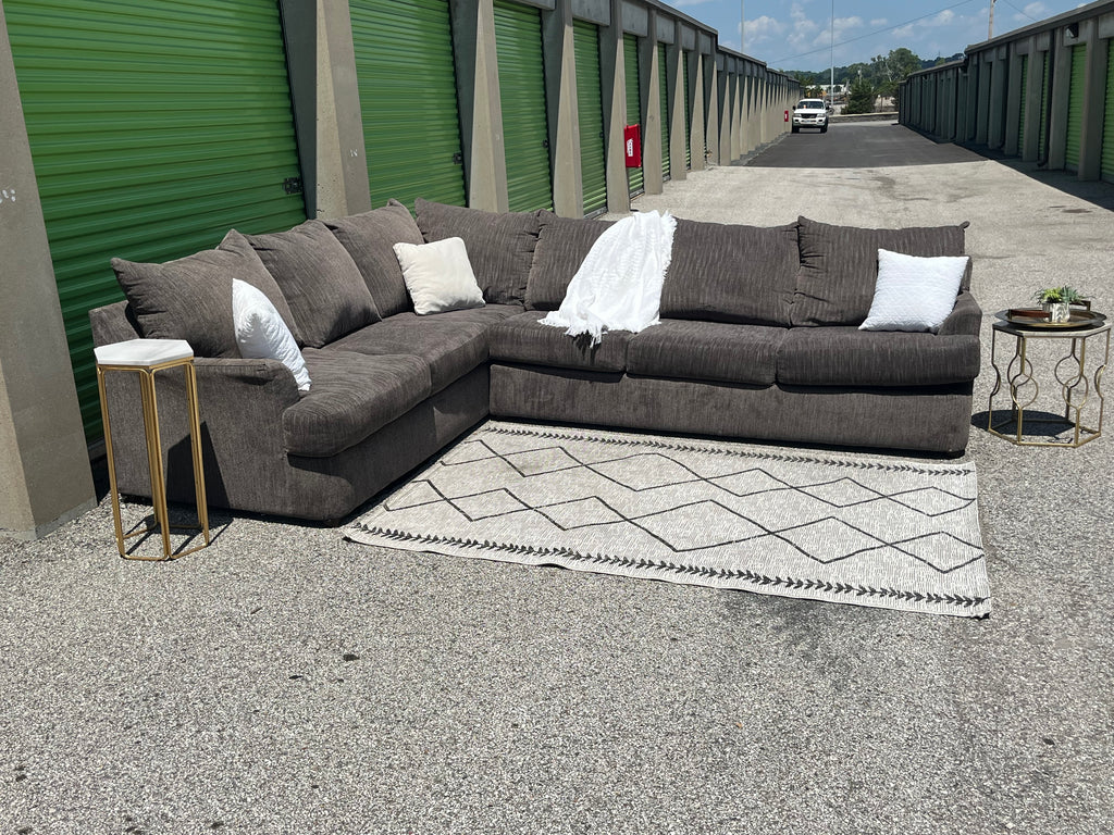 2-Piece Gray Sectional