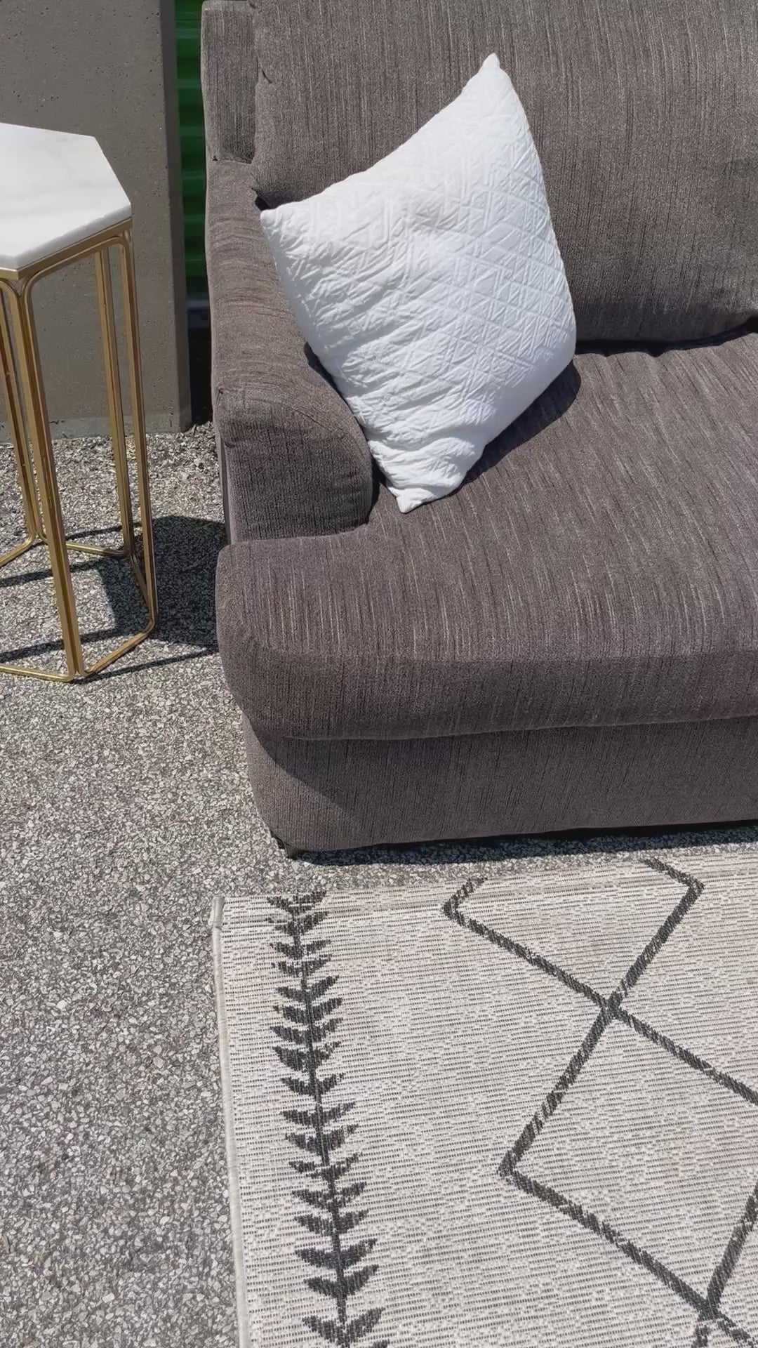 2-Piece Gray Sectional