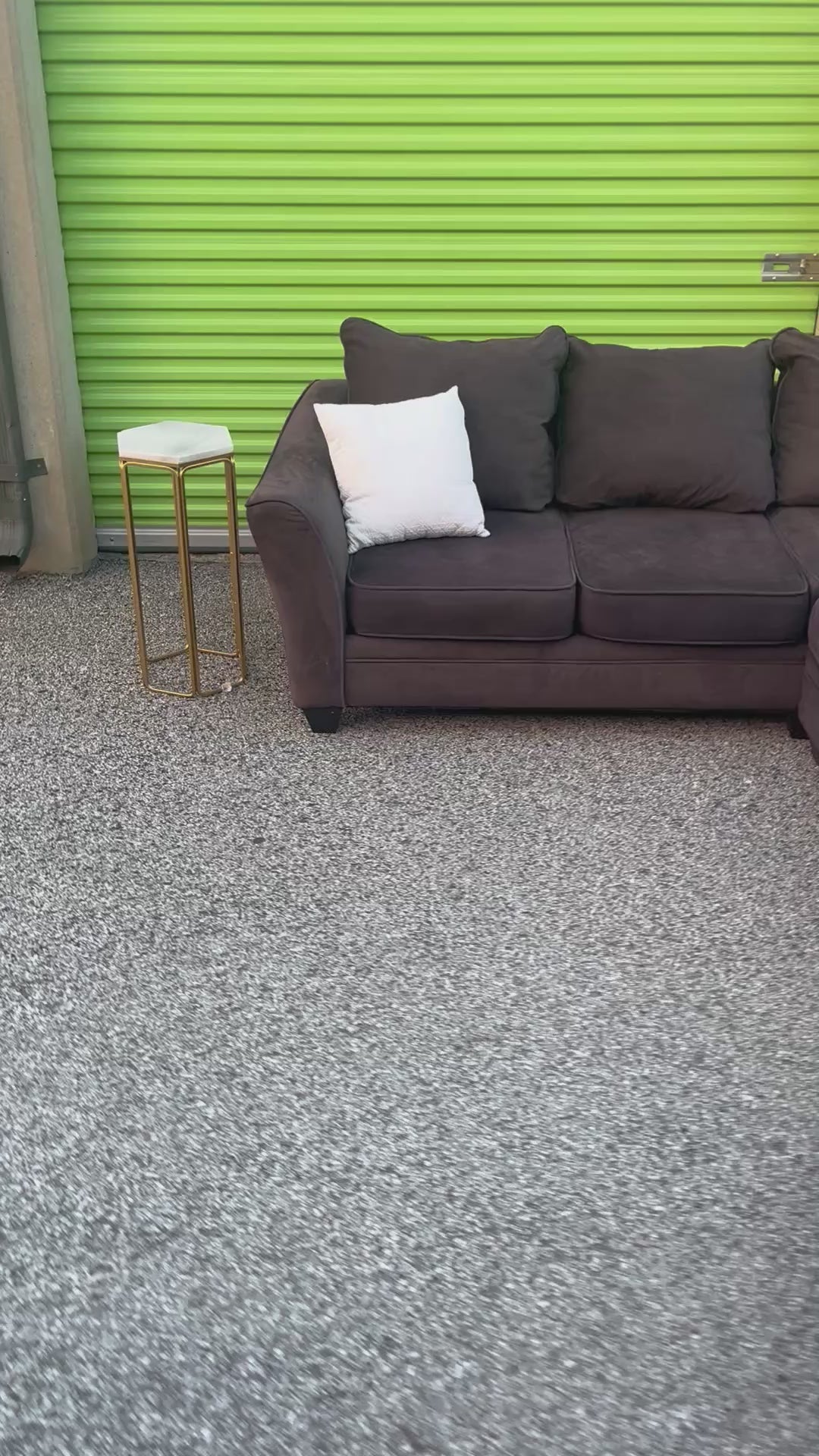 3 Piece Charcoal Gray Cuddler Sectional