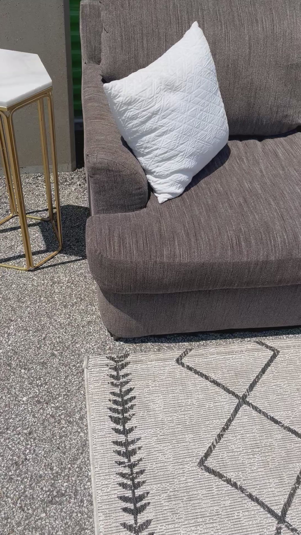 L Shaped Gray Sectional